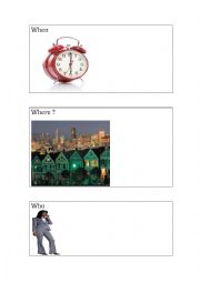 English Worksheet: Question words with pictures 