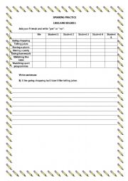 English Worksheet: likes and dislikes