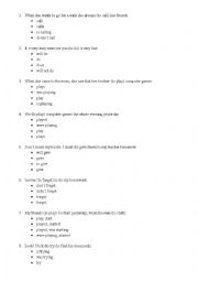 English Worksheet: Test 