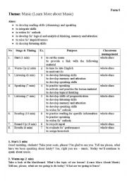 English Worksheet: Lesson Plan 