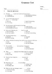 English Worksheet: Tenses