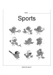 English Worksheet: Whats the sport