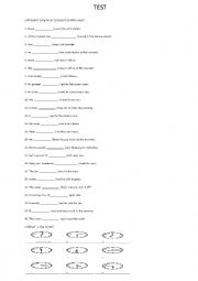 English Worksheet: Test