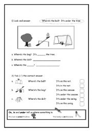 English Worksheet: Prepositon exercise