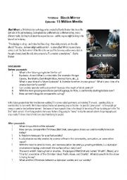 English Worksheet: Black Mirror - Season 1, Ep. 2 - 15 Million Merits Worksheet