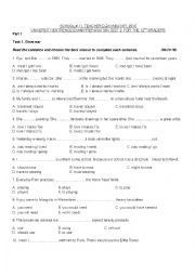 UNIVERSITY ENTRENCE EXAM PREPARATION TEST 2  FOR THE 12TH GRADERS