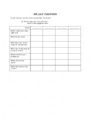 English Worksheet: Preposition mingle