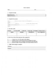 English Worksheet: Review Recycling resources