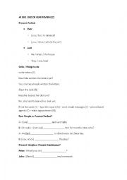 English Worksheet: END_OF_YEAR_REVIEW_2
