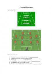 Football Positions Sheet
