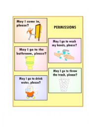 English Worksheet: Permissions