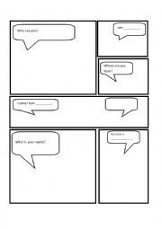 Introduction Comic Template