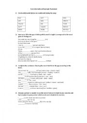 English Worksheet: Past simple: Our last summer