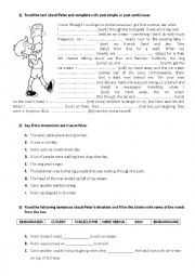 English Worksheet: Past Simple Past Continuous