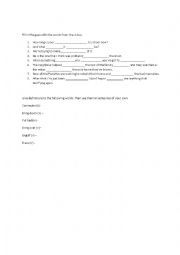 English Worksheet: Hurricane Sandy