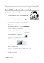 English Worksheet: Animals