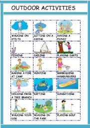 Outdoor Activity Sheets