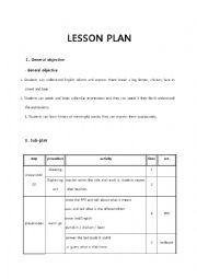 English Worksheet: lesson plan-Idioms