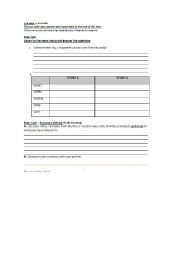 English Worksheet: Daily news listening task 