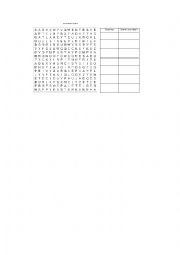English Worksheet: Word search puzzle for greetings
