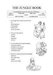 English Worksheet: The Jungle Book (film activity)