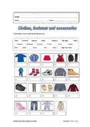Clothes, footwear and accessories