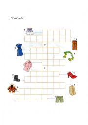 English Worksheet: Clothes rebus