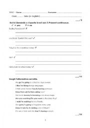 English Worksheet: Basic English Skills