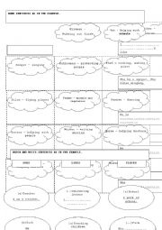 English Worksheet: What do you like? What does s/he like? Writing activity with the jobs