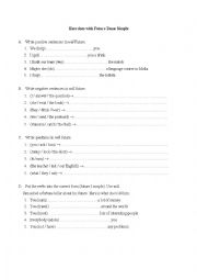 English Worksheet: Exercises with Future Tense Simple and Future Continuous