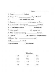 Simple Verbs - ESL worksheet by erinmeendering