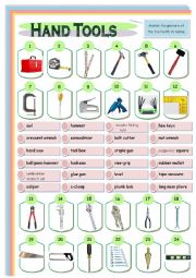 tools worksheets