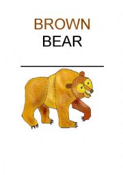 Brown Bear flashcards