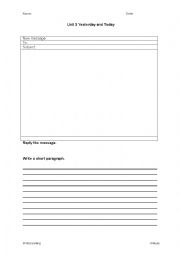 English Worksheet: Writing an email