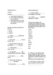 English Worksheet: test 9 grade