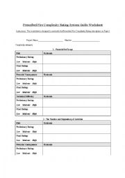 analysis worksheet