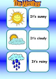 The Weather [Flashcards]