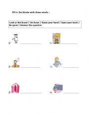 English Worksheet: school