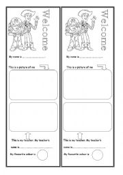 English Worksheet: Welcome