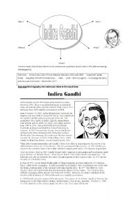 Indira Gandhi - Life and thoughts