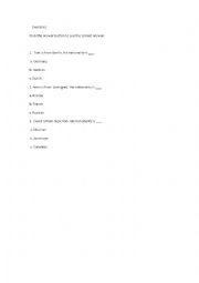 English Worksheet: vocabolary