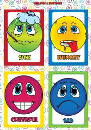 Feelings and Emotions - FLASHCARDS (3-4):