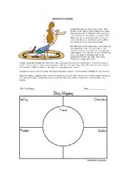 English Worksheet: story with graphic rganizer