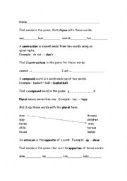 English Worksheet: Gingerbreadman close activity