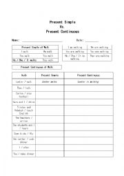 Past Simple vs. Past Continuous Worksheet