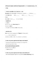 English Worksheet: present simple theory