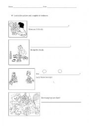 English Worksheet: How many toys are there?