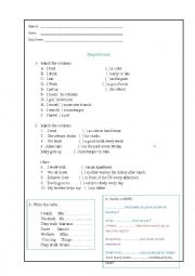 English Worksheet: Simple present and simple past
