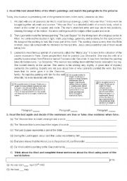 English Worksheet: Da Vinci - History maker