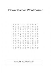 English Worksheet: Flower structure